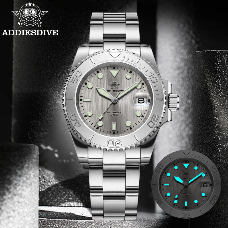 Watch Accessories - Addiesdive AD2087 Mannen Horloge Waterdicht 20Bar