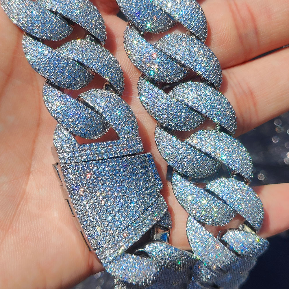 Luxe 24MM 6-rijige cluster 5A  - Cuban Link Chain 12Mm recensie en prijs