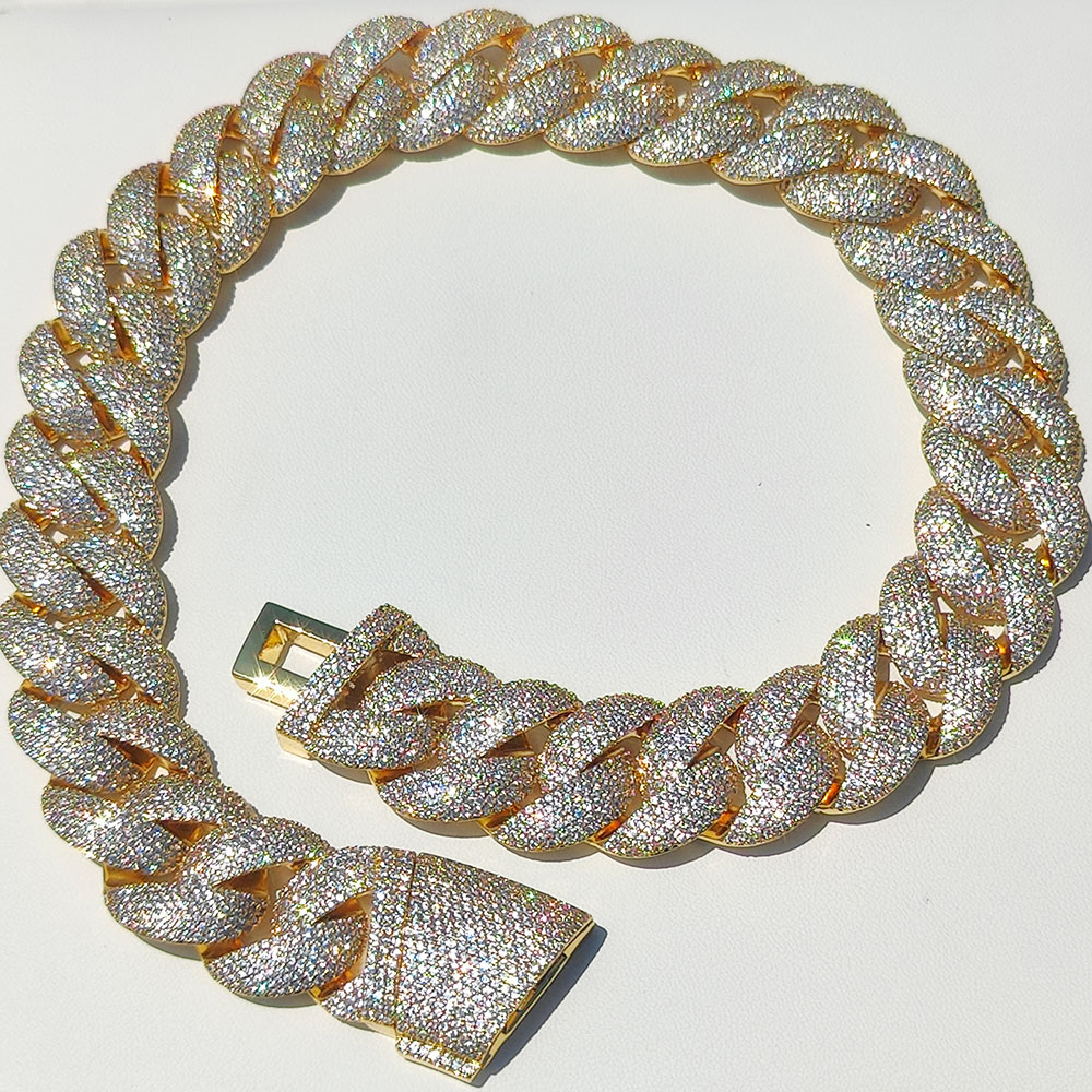 Luxe 24MM 6-rijige cluster 5A  - Cuban Link Chain 12Mm recensie en prijs