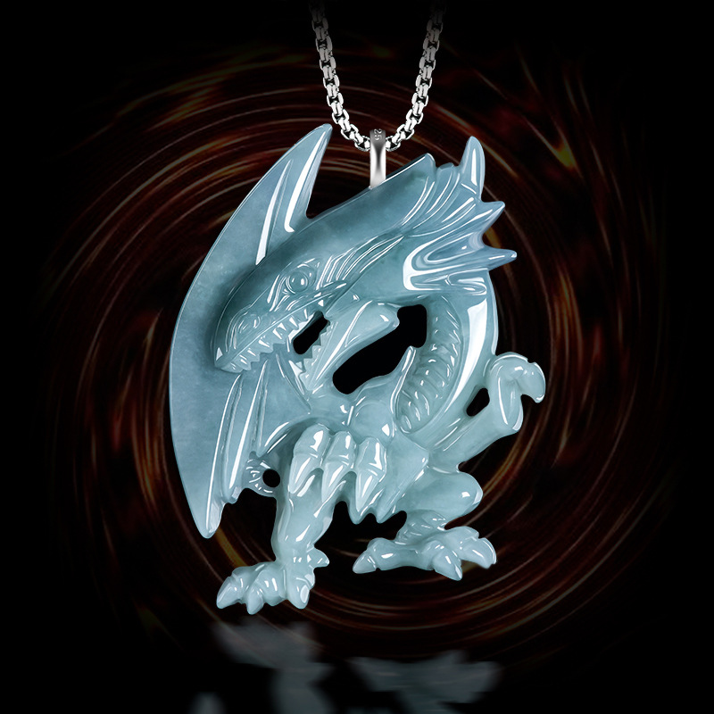 Blauwe Myanmar Jadeïet Draak H - Necklaces recensie en prijs