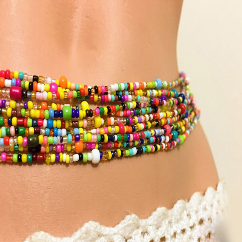 Vrouwen Gelaagde Kralen Buik K - Body Jewelry recensie en prijs